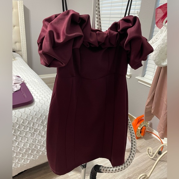 Ruffle Cocktail Dress - Picture 2 of 2